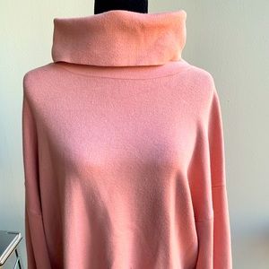 Plus size pink turtleneck